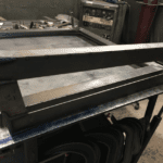 TIG welding for blast-resistant window frame