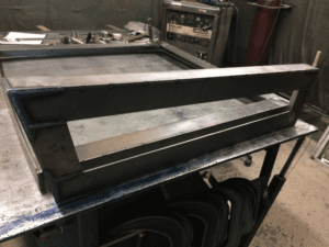 TIG welding for blast-resistant window frame